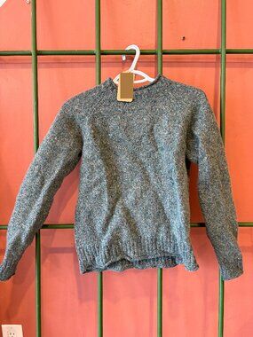 Vintage Teal Knit Sporting Life Sweater